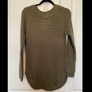 Army Green Sweater with Buttons on Back Size M